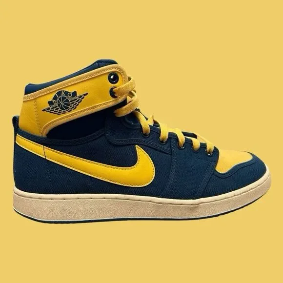 Nike Air Jordan AJKO 1 Laney High True Blue Topaz Gold DO5047-407 Size 9.5 - Picture 14 of 14